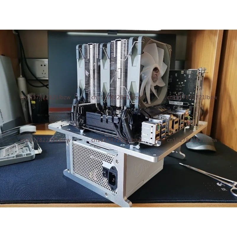 هيكل كمبيوتر مفتوح من الألومني - مراجعة Aluminum Open Frame Test Bench Water Cooling وسعره